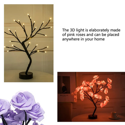 Trend Vivo LED Rose Flower Table Lamp