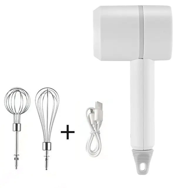 2 In 1 Electric milk frother Garlic Chopper Masher Whisk Egg Beater