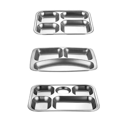 Trend Vivo 3/4/5 Sections Stainless Steel Food Plate